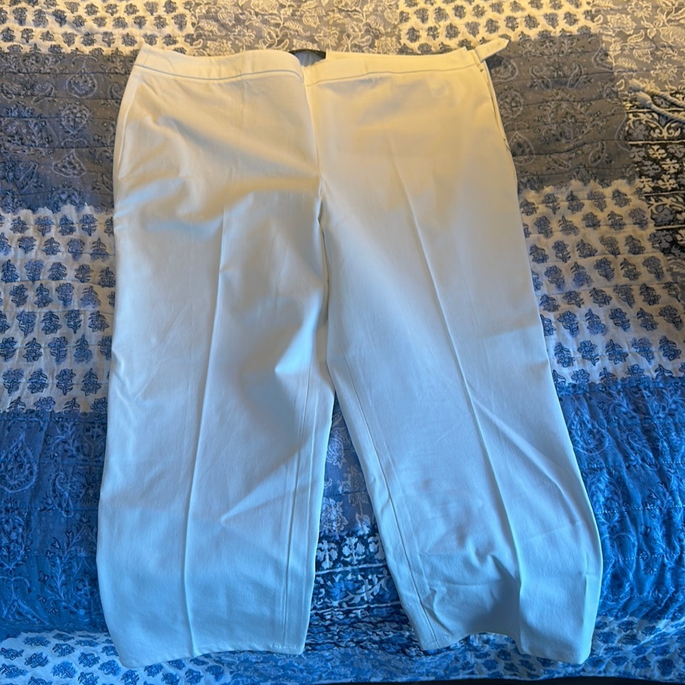 talbots white pants